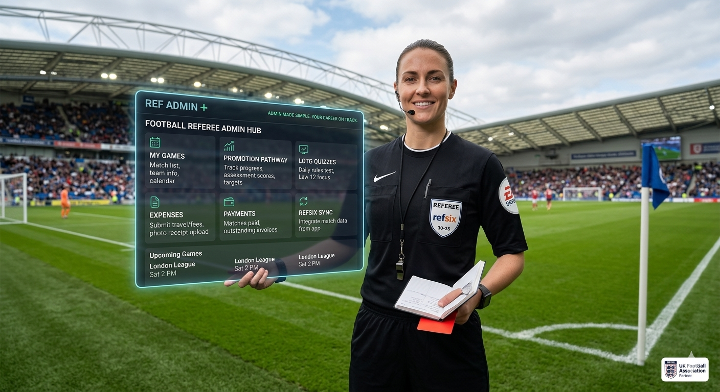 penalty.app — referee with match fee tracker, LOTG quiz, and promotion progress